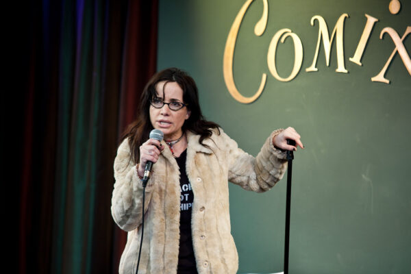 Janeane Garofalo doing stand up