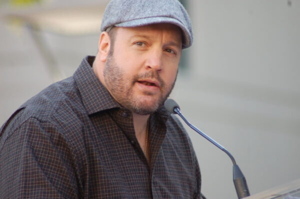 Kevin James giving a speech