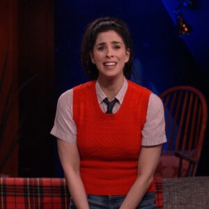 Sarah Silverman on her talk show