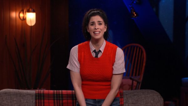 Sarah Silverman on her talk show